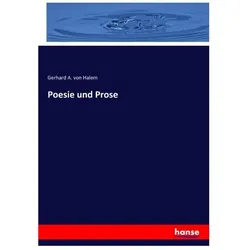 Poesie und Prose, Sachbücher von Gerhard Anton von Halem