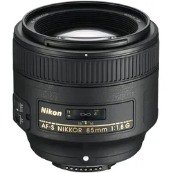 Nikon AF-S Nikkor 85mm f/1.8G (Nikon F, APS-C / DX, Vollformat), Objektiv, Schwarz