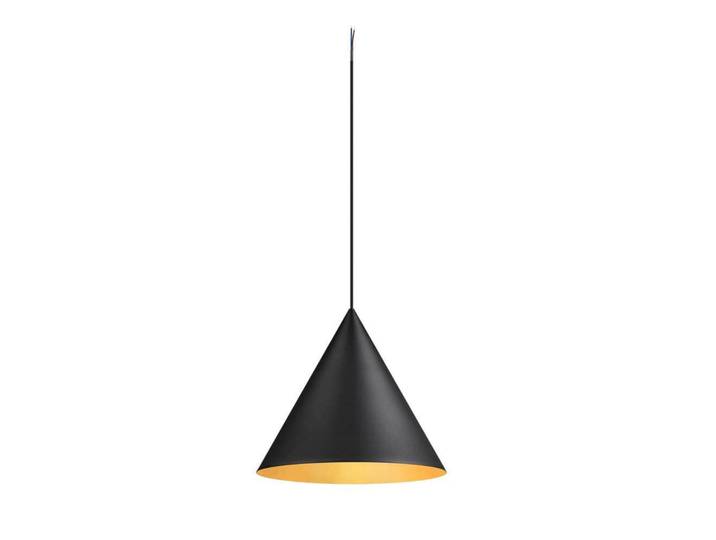 Magico 38 Pendelleuchte Matt Black/Gold - SLV - Wohnzimmer - Aluminium