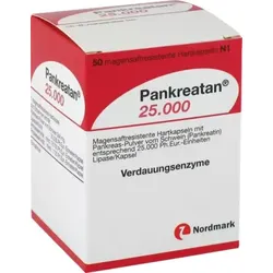 Pankreatan 25000 50 St Magensaftresistente Hartkapseln