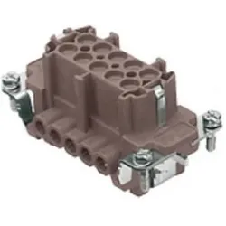ILME Buchseneinsatz-Schraub, Elektronikkabel + Stecker, Silber
