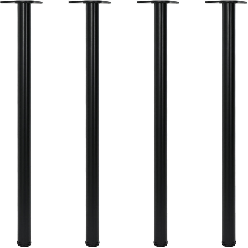 Symple Stuff Table Leg Black 43.3in H x 2.4in W x 2.4in D