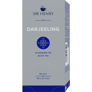 Sir-Henry Tee Darjeeling, Schwarzer Tee, 43,75 g, 25 Beutel