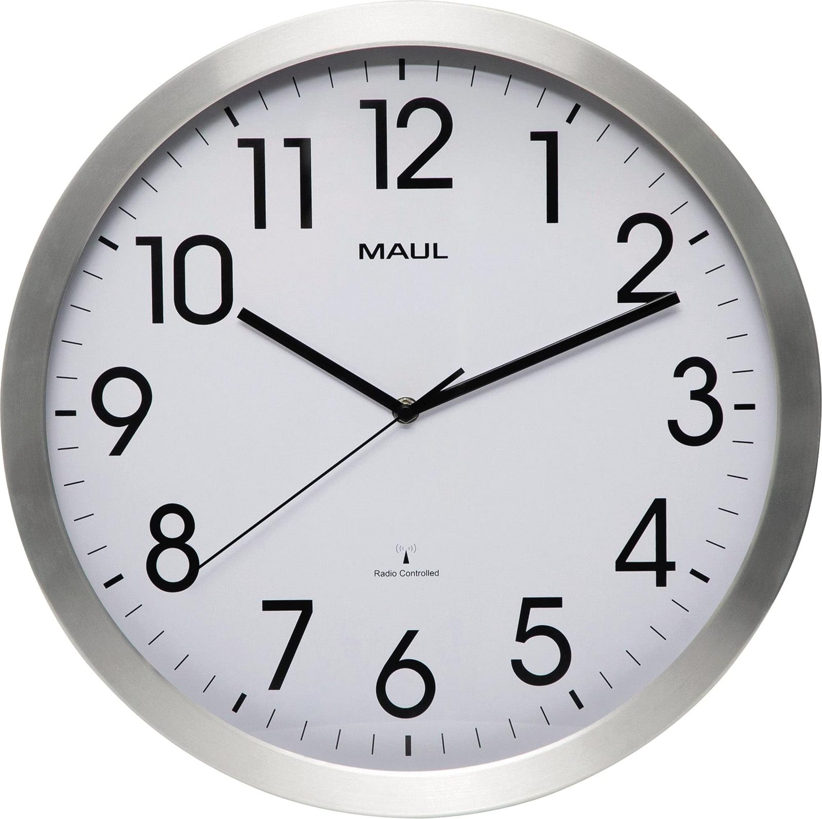 MAUL Wandklok MAULmove Radiogestuurde klok, Diameter: 40 cm