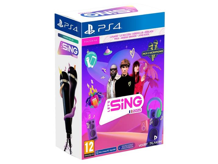 Let's Sing 2025 + 2 microphones (PS4)