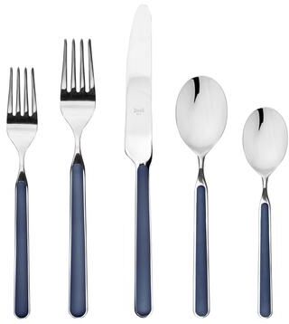 Mepra Fantasia Cobalt 5-piece Stainless Steel Flatware Set