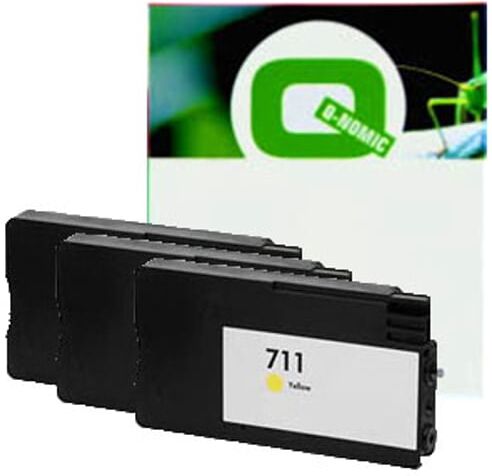 Q-Nomic 711 (CZ136A) Pack 3 cartuchos de tinta amarillo