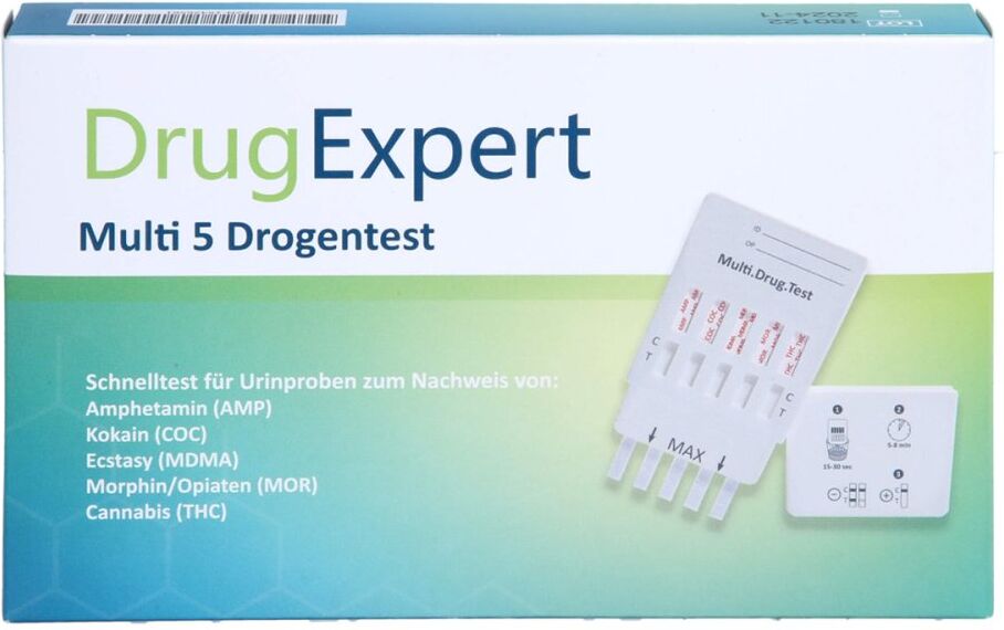 Drug Expert Multi 5 Amp Coc Mdma Mor Thc Teststr.