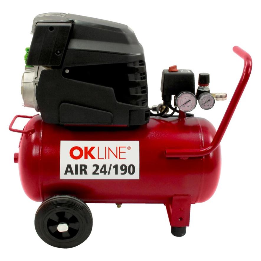 OK-Line Kompressor AIR 24/190 (24 l, 9 Bar) (AIR24/190-ROT)