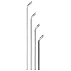 Verlängerungsrohr ohne Düse, gebogen 150mm, Alu, M12x1,25
