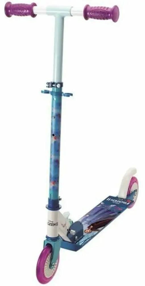 Smoby inklapbare 2-wielige scooter Frozen met verstelbaar stuur en metalen structuur