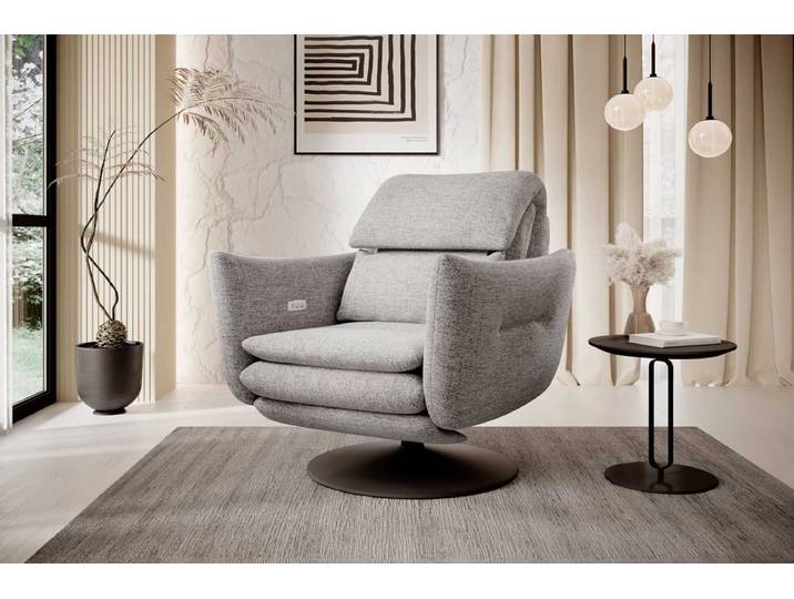 Designer Sessel Roy mit elektrischer Funktion - Stoff - Luxusbetten24