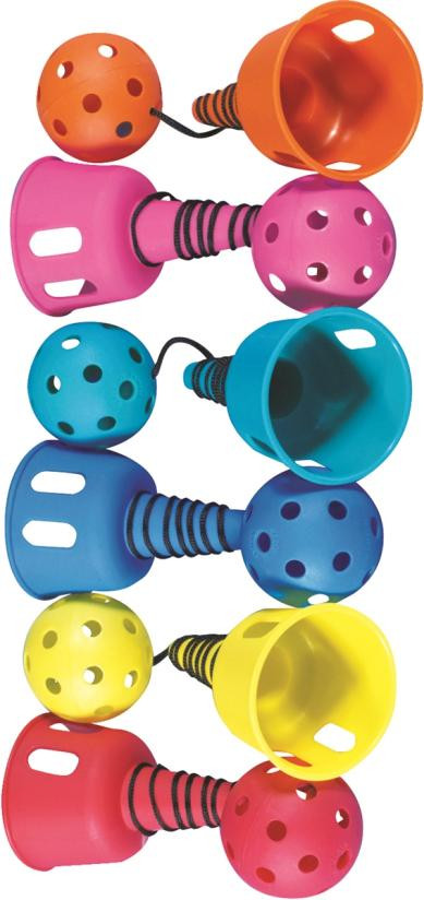 Spordas Catch-a-Ball set in 6 kleuren voor het verbeteren van de hand-oogcoördinatie