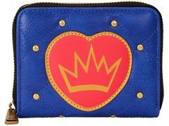 Women's Loungefly x Disney Descendants Evie Cosplay Zip Around Wallet by Loungefly in Blue (Size ONE SIZE)