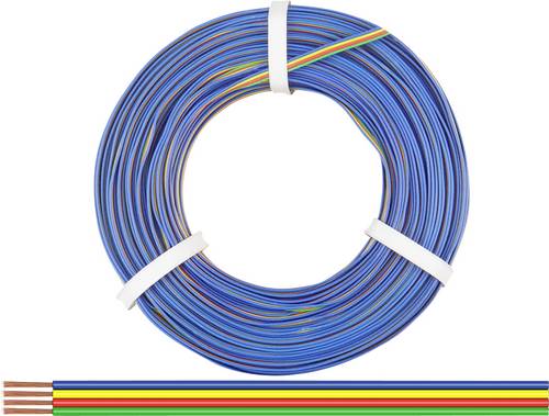 Donau Elektronik 418-50 Litze 4 x 0.14mm² Grün, Rot, Gelb, Blau 50m