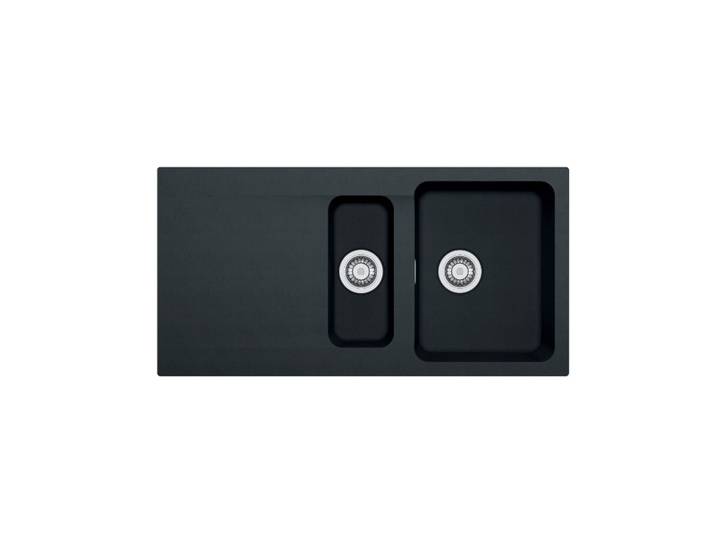 Orion OID 651 Évier avec égouttoir réversible et vide-sauce 100x51cm, Tectonite®, Carbone (OID651C)