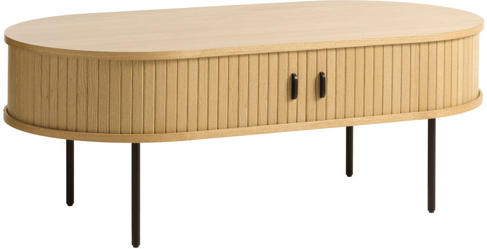 17 Stories Teneasha Coffee Table with Storage Natural Oak
