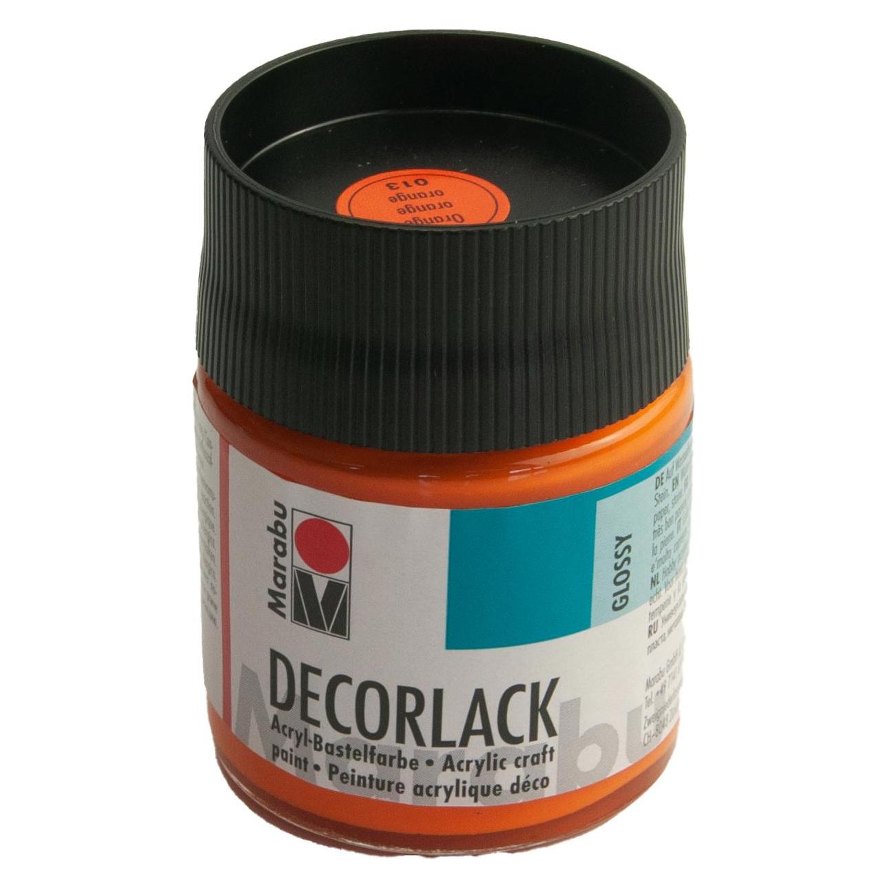 Marabu Acryllack "Decorlack", orange, 50 ml, im Glas (50 ml) (11300005013)