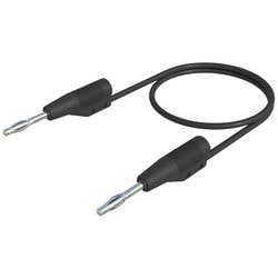 Hirschmann Test & Measurement MVL F 2/100 Messleitung Lamellenstecker 2 mm Lamellenstecker 2 mm 1.00 m Schwarz 1 St. 938125100