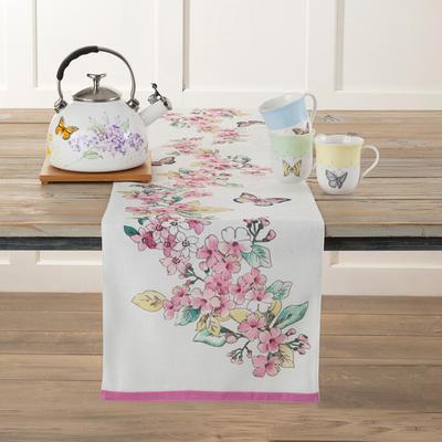 Lenox Butterfly Meadow Floral Runner - 14x72