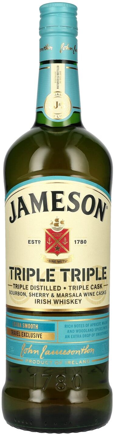 Jameson Whiskey Jameson TRIPLE TRIPLE Marsala Cask Irish Whiskey Travel Exclusive 40% Vol. 1l