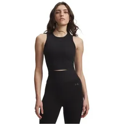 UNDER ARMOUR Seamless Cotton Tanktop Damen 008 - ultimate black/anthracite L