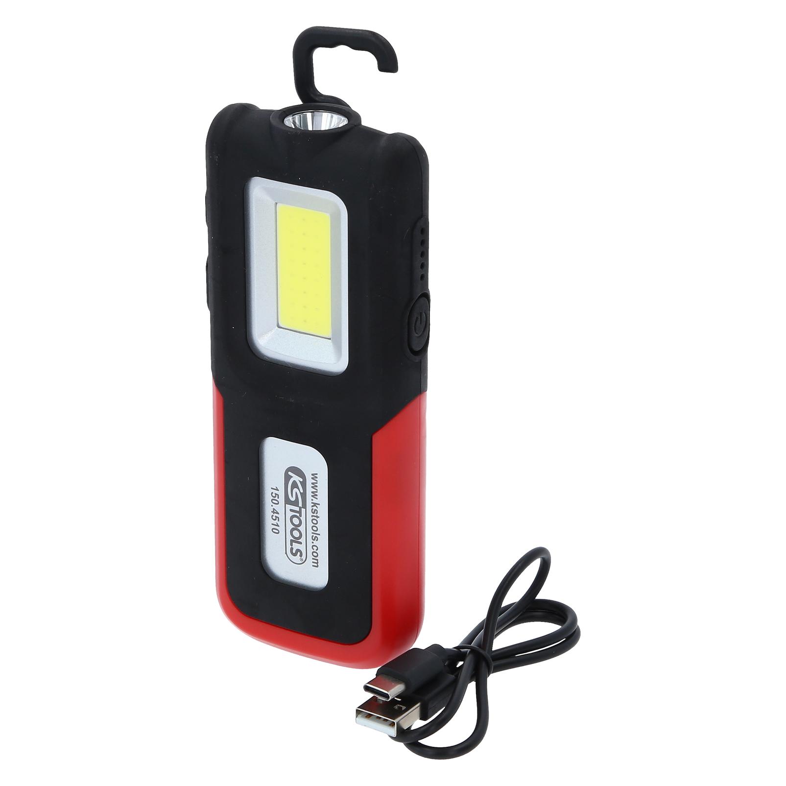 KS Tools Mobile Werkstatt-Handlampe, knickbar, 500 Lumen (500 lm) (150.4510)