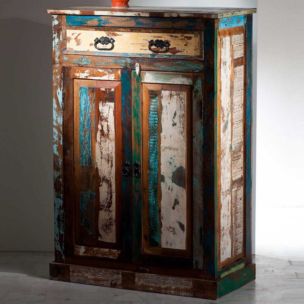 Pharao24.de Brotschrank in Shabby Chic Design Vintage