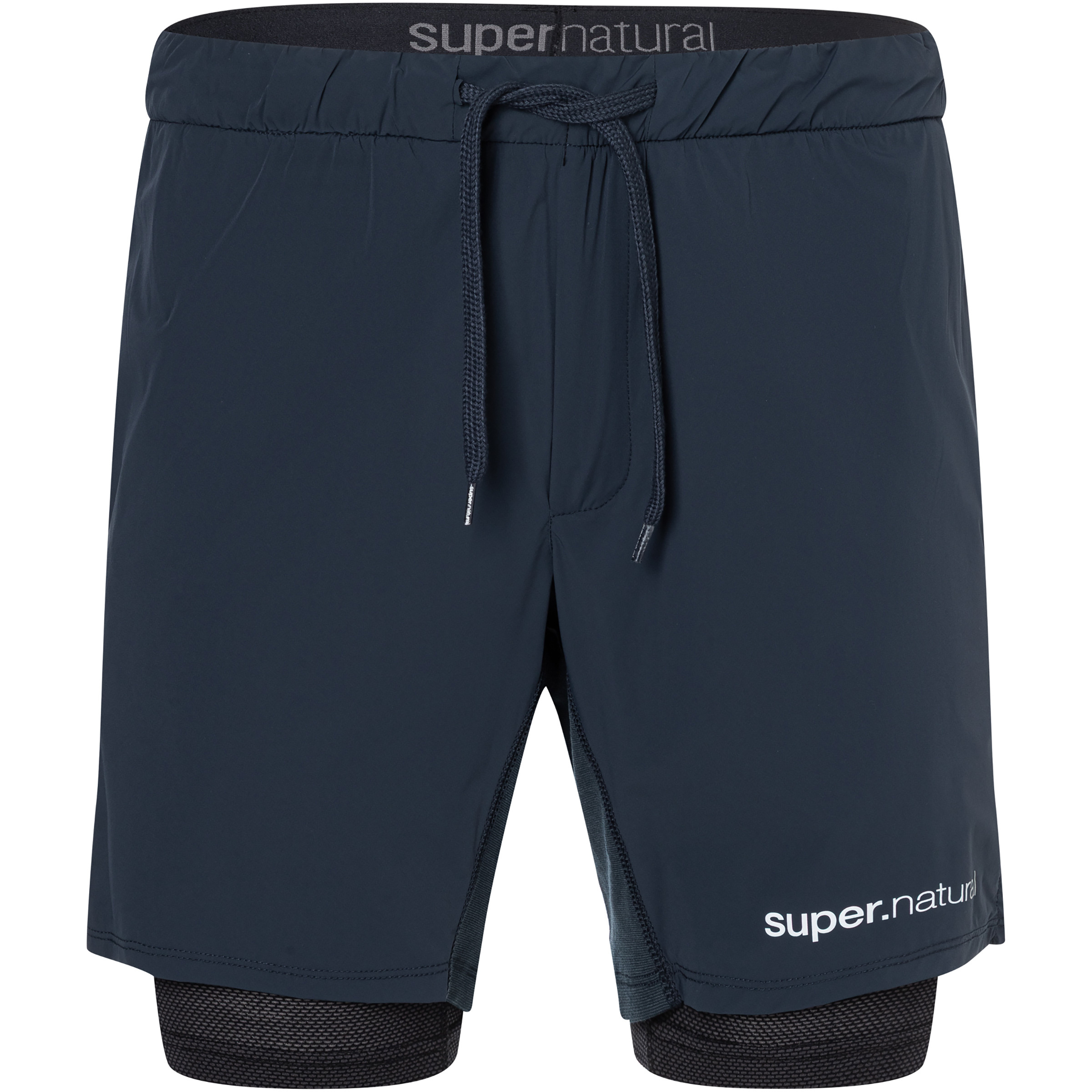 Super.Natural Double Layer Herren Laufhose blau Größe XL Trailrunning | Laufen Hautfreundlich Merinowolle