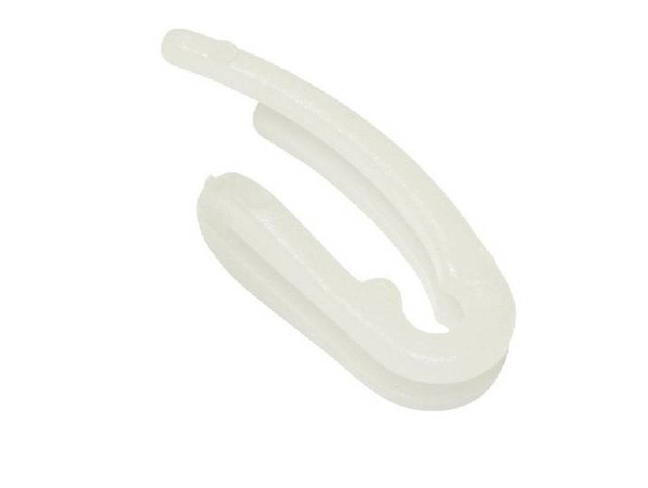 Doppelhaken für Schienen Plastik weiss