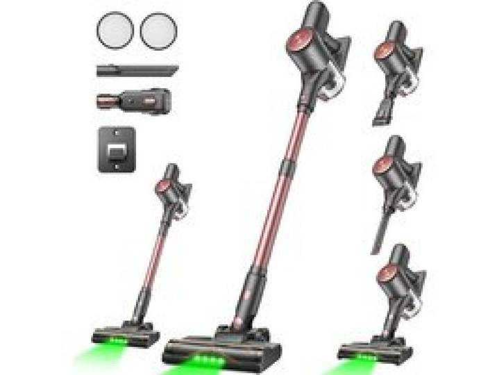 V10 Pro Aspirateur Balai Sans Fil 450W 45Kpa Autonomie 50Min Brosse Anti-Emmêlement Tube Télescopique Pour Animaux Et Tapis