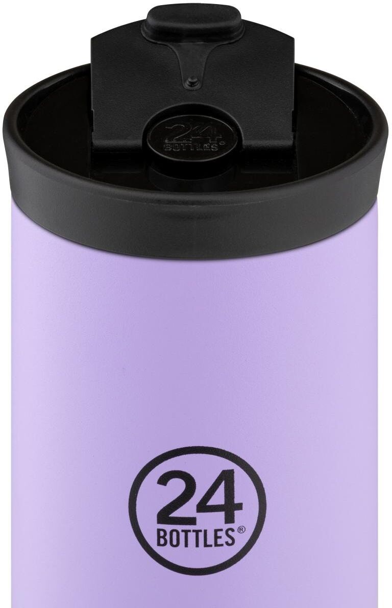 Thermobecher 24 BOTTLES, lila (violett), Trinkgefässe, Ø 8cm x 12,5cm, Edelstahl, Thermobecher, H:12,5cm Ø:8cm violett Ø 8cm x 12,5cm