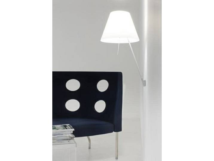 Costanza Applique Murale avec Variateur Aluminium/ Jaune Vif - Luceplan - Salon / séjour