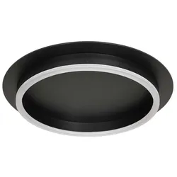 Deckenleuchte Deckenlampe LED Wohnzimmerlampe Metall Schwarz D 32 cm