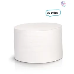 Toilettenpapier kernlos SET, 32 Rollen, 2-lagig, 104m je Rolle, Zellstoff, wasserlöslich