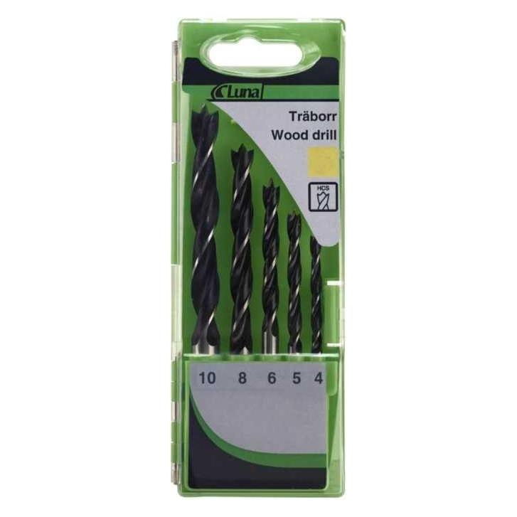 Shots wood drill bit, rotary cylindrical set 4 5 6 10 8 mm (232170100) (10 Millimeter, 4 Millimeter, 5 Millimeter, 6 Millimeter, 8 Millimeter) (21227361)
