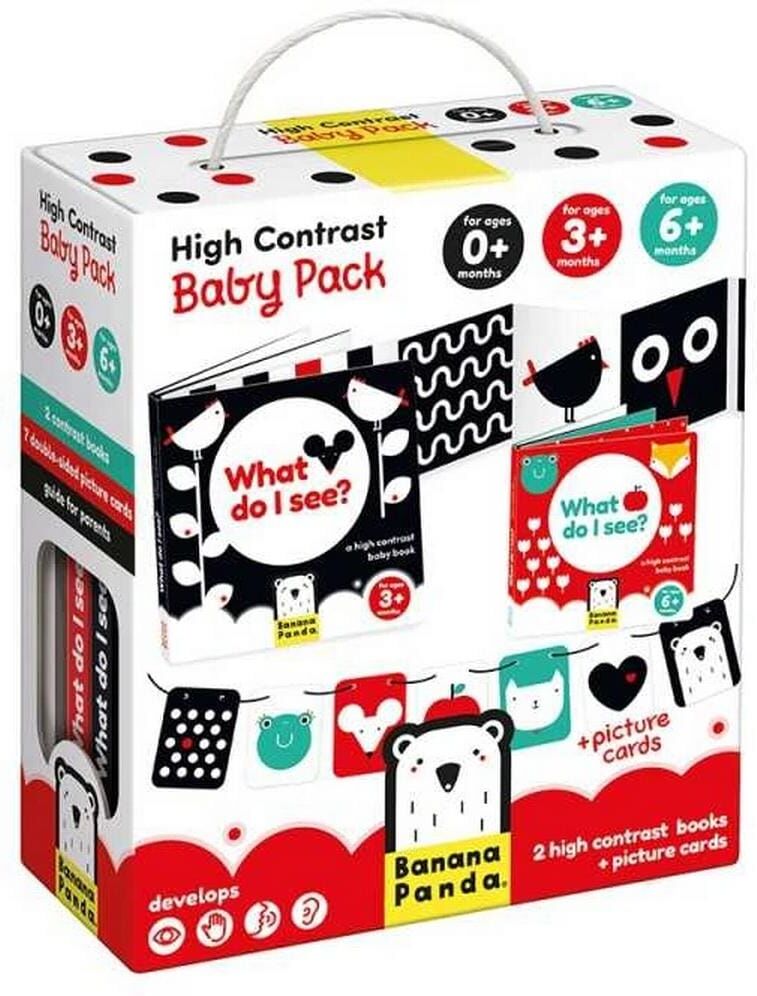 Lernspielzeug "Banana Panda Baby Buch High Contrast Pappe", Kinder, bunt (mehrfarbig), Lernspielzeug Lernspielzeug mehrfarbig Einheitsgröße