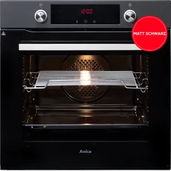 AMICA Pyrolyse Backofen "EBPX 945 600 SM", Energieeffizienz: A+ (A+++-D), schwarz, B:59,5cm H:59,5cm T:57,5cm, Backöfen, Sauber backen mit viel Komfort, Sicherheit und geringem Verbrauch
