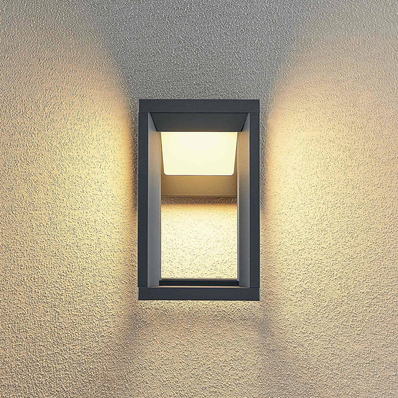 LED Aussenwandleuchte Gamion PRIOS, alu / grau / zink, Aluminium, Modern, LED Wandleuchte außen