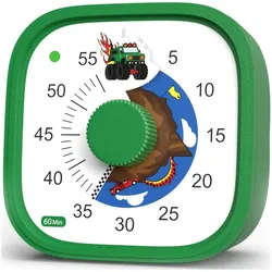 Brainstream Visual Timer Tick Tock Truck, Küchentimer, Mehrfarbig