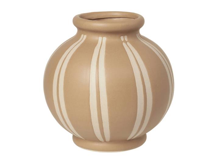 Broste Copenhagen Vase Wilma 17,8 cm Meerkat-rainy day