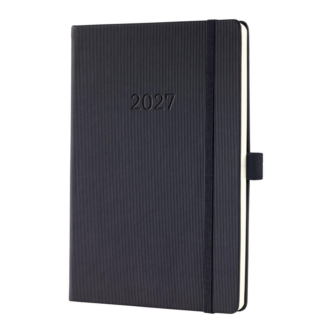 SIGEL Wochenkalender Conceptum 2027 ca. A5 Hardcover schwarz, 1 St. Gummiband