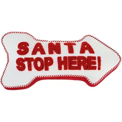 Zierkissen Santa Rot/Weiß ca. 24x50cm