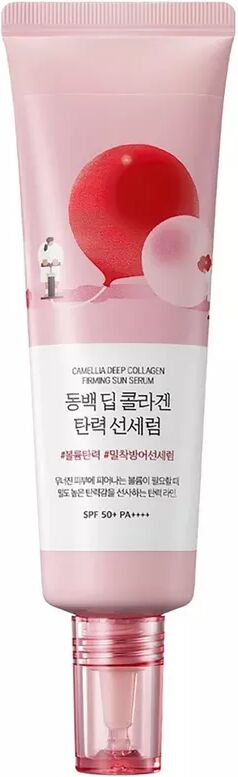 Round Lab - Camellia Deep Collagen Firming Sun Serum SPF50+ Broad Spectrum, 50 ml, Multicolor