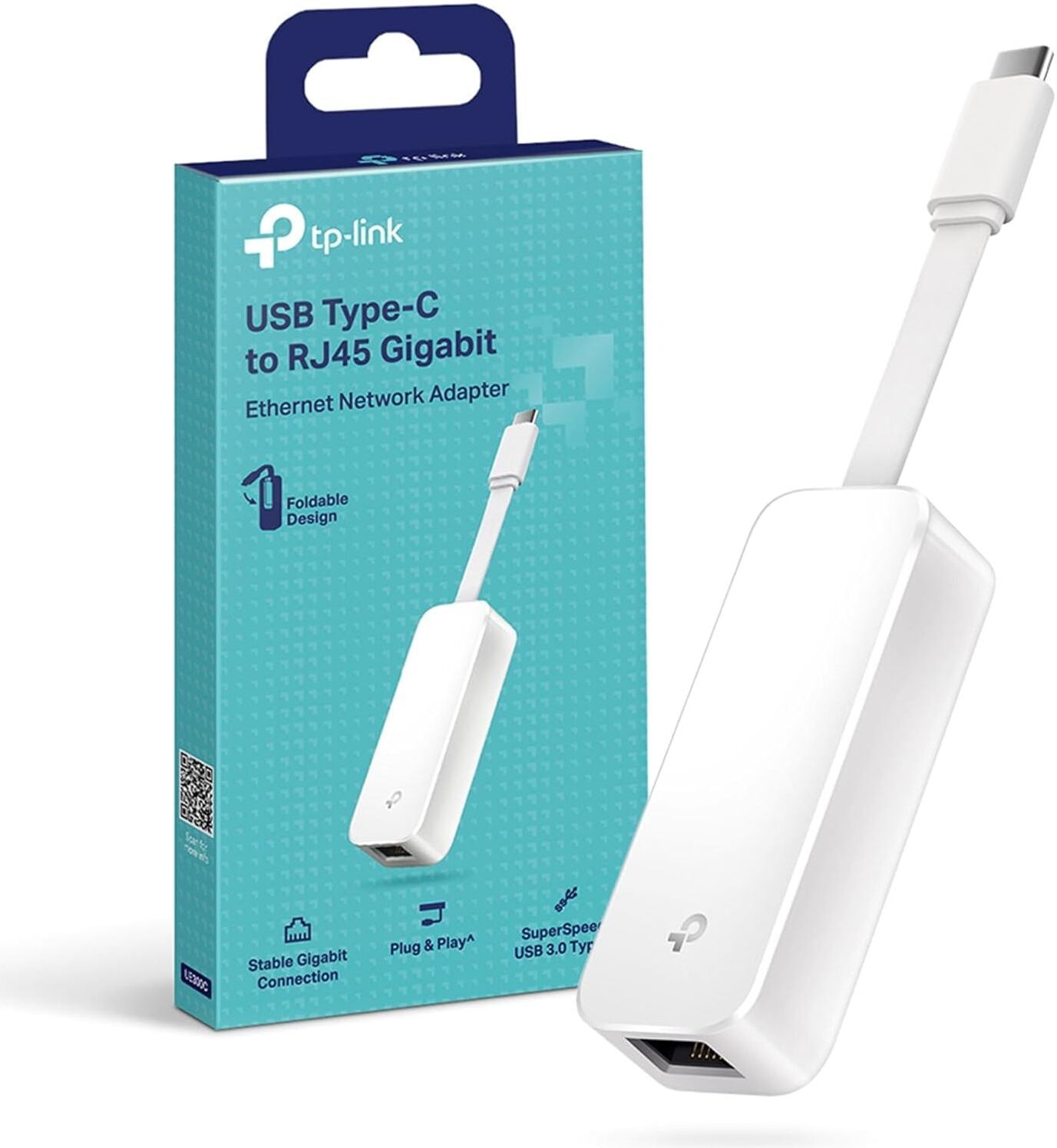 TP-LINK UE300C USB-C to Ethernet Adapter – Gigabit Connectivity for Ultrabooks & Tablets