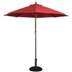 Bolero runder Sonnenschirm rot 3m