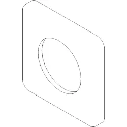 Dornbracht Rosette Mischer WT-WD EHM 092771001-00 100x95x20_chrom