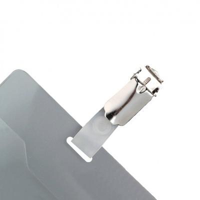 Schild I DURABLE Namensschilder-Set mit Clip, transparent, Hartfolie, 90x60mm, 20/VE