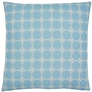 "Carson Kressley Geometric Snaffle Bit Pillow Cover - Blue 12"" x 20"" - Ballard Designs"