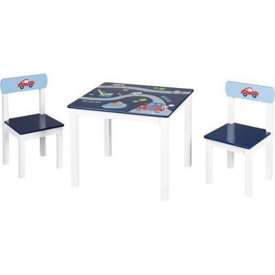 Kindersitzgruppe ROBA "Rennfahrer", blau, Sitzmöbel-Sets, Kinder